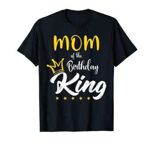 Mamma del compleanno King 1st Birthday King Tee per ragazzi Maglietta
