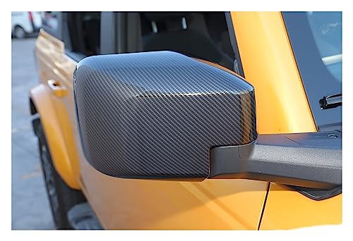 Décoration de rétroviseur voiture Bronco look carbone en ABS premium