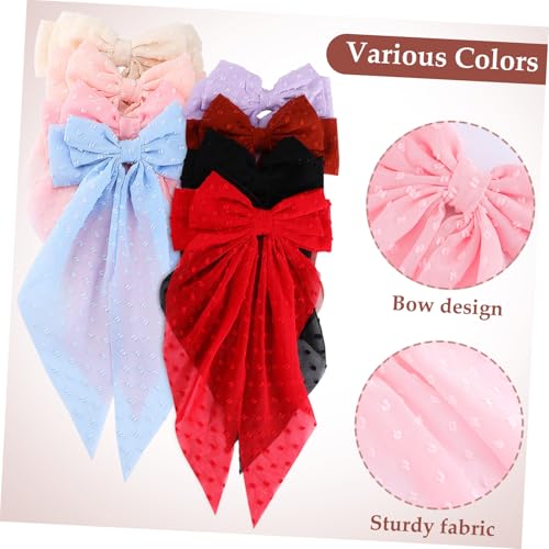 Barrettes à grand nœud chiffon pinces cheveux accessoires coiffure