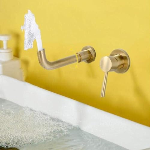 Robinets de bain muraux modernes anti calcaire pour vasque propre