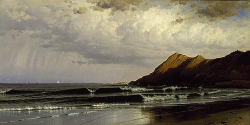 Peinture murale Alfred Bricher pour décoration salon moderne et chic