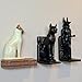 Bastet Anubis Cat Magnet 2 Pack, 3D Egyptian God Sculpture Refrigerator Magnets, Strong Magnetic Collectible Statue for Fridge Decor, Office