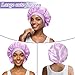20Pcs Satin Bonnets for Sleeping, Large Silk Hair Bonnet for Women, Wide Band Adjustable Sleep Cap for Curly Braids Dreadlocks Natural Hair (20 Colors)