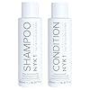 NYK1 Set Di Shampoo Senza Solfati E Balsamo (500ml x 2) Set Di Shampoo Senza Sale Post Cheratina E Balsamo Per Extension E Capelli Colorati - Detersione Delicata E Previene La Rottura Dei Capelli