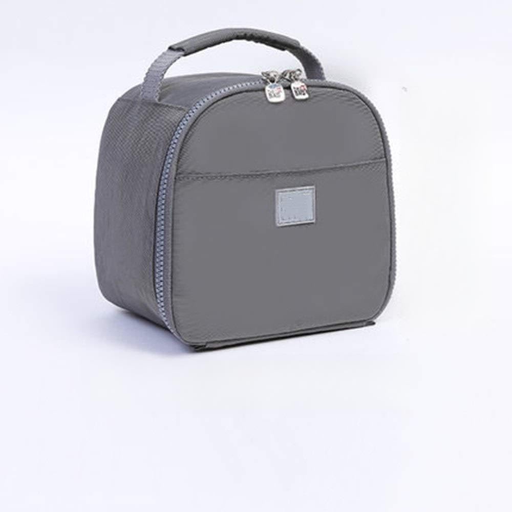 Bolsa de Picnic Bolsa bento for almuerzo tipo caja de pastel Bolsas de Almuerzo(Grey)
