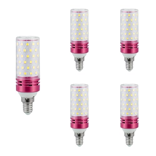 Linqzxz E14 LED Lampe 12W 6000K Kaltweiß 5er-Pack