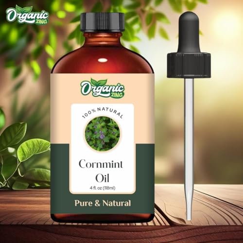 Image of Organic Zing Cornmint (Mentha arvensis) Oil | Pure & Natural Essential Oil for Massage, Aroma & Diffusers - 118ml /3.99fl oz