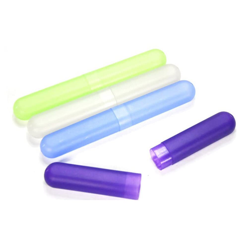 Travel Portable Toothbrush Box Protective Preventing Breathable Anti-l Hygiene 2Pcs Random Color Creative and Exquisite Workmanship Useful and Practical