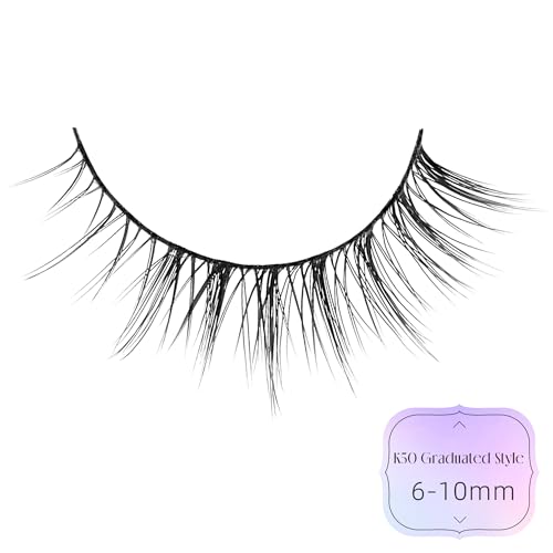Ukrizi Natural Lashes Natural Eyelashes Short Eyelashes Natural Look False Eyelashes Wispy Eye Lashes 10Mm Small Lashes Fake Lashes K50 thumb #8