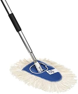 Nine Forty Residential | Commercial USA Cotton Wedge Hardwood Floor Dry Dust Mop Head | Handle