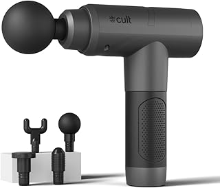 Cult Impact Pro Gun Whole_Body Massager, 4500Mah Battery, 6 Speed Intensities, Deep Tissue Pain Relief, Multicolour