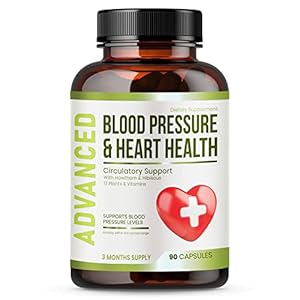 Coronary heart Well being Blood Strain Help Complement – Help Blood Strain & Wholesome Circularity Naturally with Hawthorn Berry & Hibiscus.Nutritional vitamins Tablets for Wholesome Hypertension (BP) & Wholesome Coronary heart.