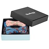 Blueberry Pet Valentine's Day Gift Box with Pack of 2 Handmade Dog Cat Bow Tie, Paisley Fave Designer Bowtie Set, 4