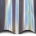 VViViD+ Ultra Gloss Silver Rainbow Metallic Vinyl (1ft x 5ft) Premium Car Wrap Film