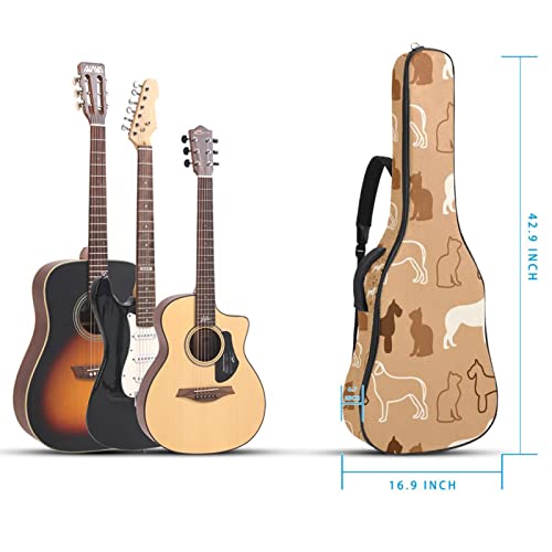 Hondank Housse de transport étanche pour guitare avec bandoulière réglable Motif animaux mignons, Multicolore 03., 42… - Les Beatles, Paul McCartney, John Lennon, RIngo Starr, George Harrison Hondank Housse de transport étanche pour guitare avec bandoulière réglable Motif animaux mignons, Multicolore 03., 42… – Image 6