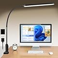 BIENSER LED Desk Lamp with Clamp, Super Bright Desk Light with 11 Brightness, 5 Color Modes, Flexible Gooseneck Clip on Table Light, Eye-Caring Architect Task Desk Lamps for Home Office Study Reading