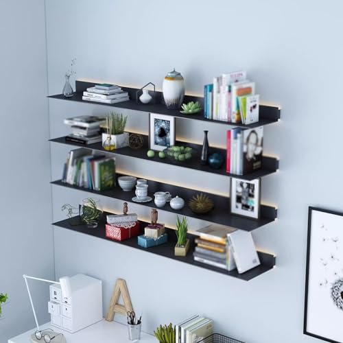 Étagère murale flottante blanche pour optimiser l'espace de votre café