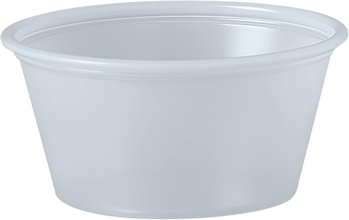 P200N 2 oz Translucent PS Portion Container (Case of 2500)