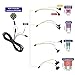 FITCAMX Fuse Box Cable Hardwire Kit, 4 in 1 ATO (Regular), Mini, Micro, Low-Profile Mini, 2Pcs Each