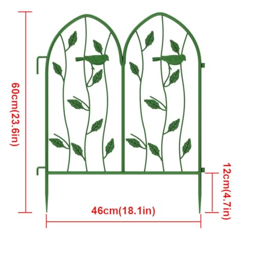 Clôture de jardin en métal décorative robuste pour parterres