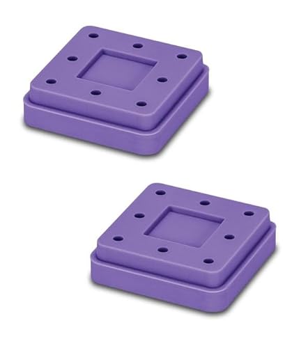 American Goods BUR81916 2 Pcs Dental Bur Block Silicone Square Magnetic Autoclavable 8 Capacity cover