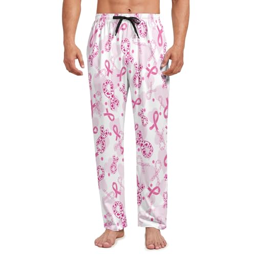 Mens Pajama Pants Skull Long Sleep Pajama Bottoms Sleepwear Elastic Drawstring Comfy Lounge Pants