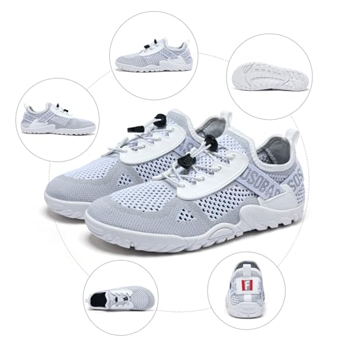 Image of SOBASO Water Shoes Women Men Hiking Dry Aqua Beach Swim Surf Shoes for Outdoor Fish Hiking Pool