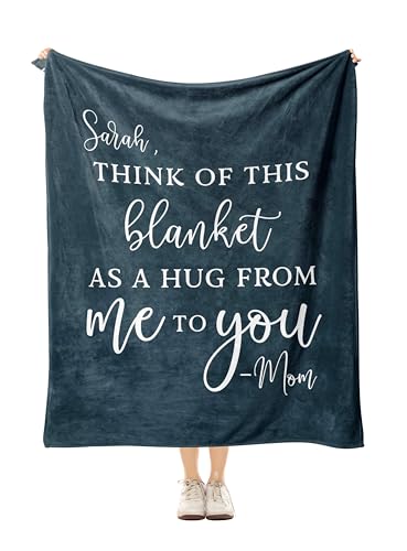 Custom Hug Blanket Comfort Gift Customized with Name, Personalized Soft