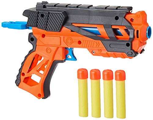 Amazon Brand - Jam & Honey Battle Blaster Toy Guns, Orange, with Soft Foam Bullets