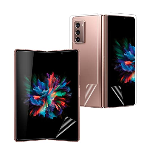 Screen Protector for Samsung Galaxy Z Fold 2 5G Phone Full Coverage Anti-Scratch Nano Soft Flexible Hydrogel Film (Not Glass) Screen Protector for Screen and Back Screen Protector for Samsung Galaxy Z Fold 2 5G Phone Full Coverage Anti-Scratch Nano Soft Flexible Hydrogel Film (Not Glass) Screen Protector for Screen and Back