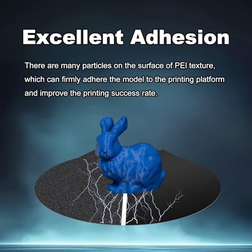Image of Round 270mm Black Build Plate for Flsun Sr Super Racer /SR /T1 Pro /T1 /QQS Pro, Double Sided Textured PEI+Smooth PEI Flexible Spring Steel Platform Heated Print Bed for 3D Printer