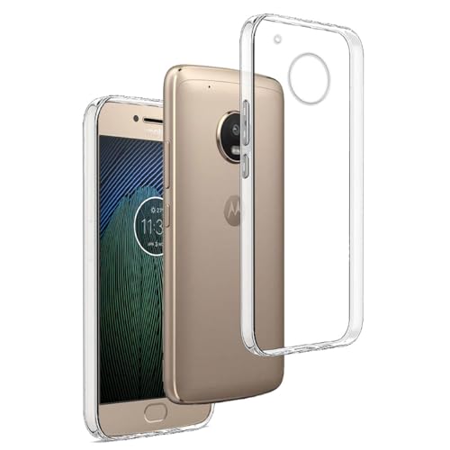 REY Transparent Silikonhülle TPU für Motorola Moto G5 Plus, Handyhülle Premium Kratzfest TPU Durchsichtige Schutzhülle, Superdünne 0,33 mm