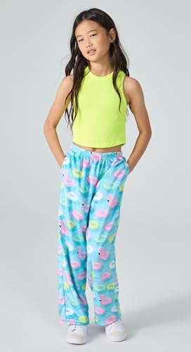 Image of iscream Big Girls Silky Soft Fun Print Plush Fleece Pants - Twist and Shout Collection