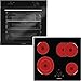 Produktbild Oranier schwarzes Einbaubackofen Set & 60 cm breites Glaskeramikkochfeld KFTC 9965 TC