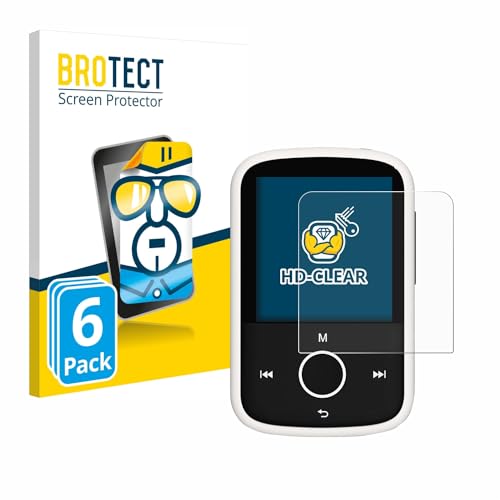 brotect 6-Pack Screen Protector for Majority MP3 16GB - HD-Clear Protection Film