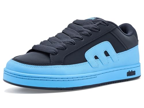 Etnies Kingpin 2K Skate Shoes - Padded Low-Top Cupsole Skateboarding Sneaker - Navy/Blue - 8.5