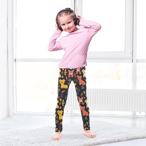 Lovely Dog Animal Girls Casual Leggings for Kids Printed Long Pant Bottoms Stretch and Soft4