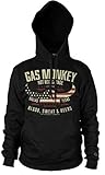 Gas Monkey Garage Officially Licensed American Viking Hoodie (Black), Medium