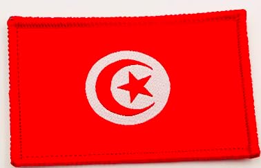Embroidered Patches Tunisia Flag - Embroidered Tunisia Emblem - Tunisia Biker Embroidered Patches - Tunisia Military Patches, Tunisia Patch (Tunisia)
