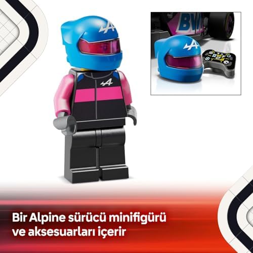 LEGO Speed Champions BWT Alpine F1 Team A524 Yarış Arabası 77248 – 10 Yaş ve Üzeri Çocuklar için Koleksiyonluk Sürücü Minifigürü İçeren Yapım Seti (258 Parça) - Görsel 7