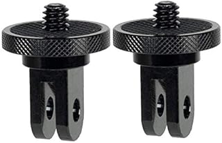 Linghuang Camera Mount Adapter 1/4" -20 Conversion Adapter Tripod Mounting for GoPro CNC Aluminum Metal - Mount Your Camera to Any for GoPro Mount Accessory,2 Pack