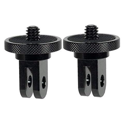 Linghuang Camera Mount Adapter 1/4" -20 Conversion Adapter Tripod Mounting for GoPro CNC Aluminum Metal - Mount Your Camera to Any for GoPro Mount Accessory,2 Pack Cover