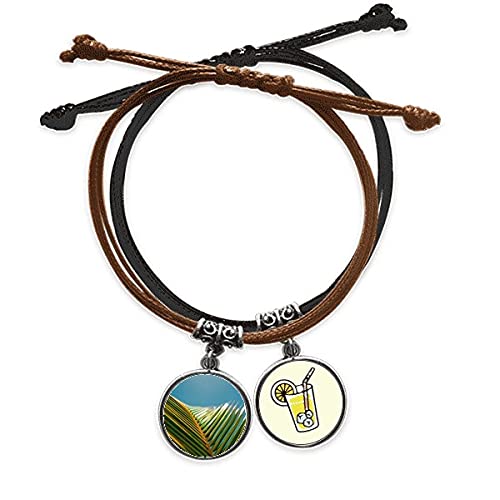 Bracelet corde bleu ciel en cuir le cadeau idéal inspiré par la nature sauvage