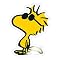 Spreadshirt Official Peanuts Woodstock Cool Sunglasses Sticker 10 X 10 