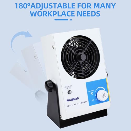 Image of ESD Ionizing Air Blower Ionizer Fan Anti Static Ionizer Electrostatic Discharge Fan Desktop Static Eliminator Anti Static Fan 110V
