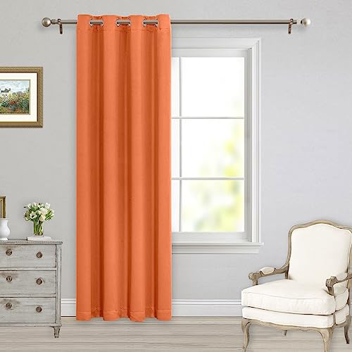 Orange Blackout Curtain