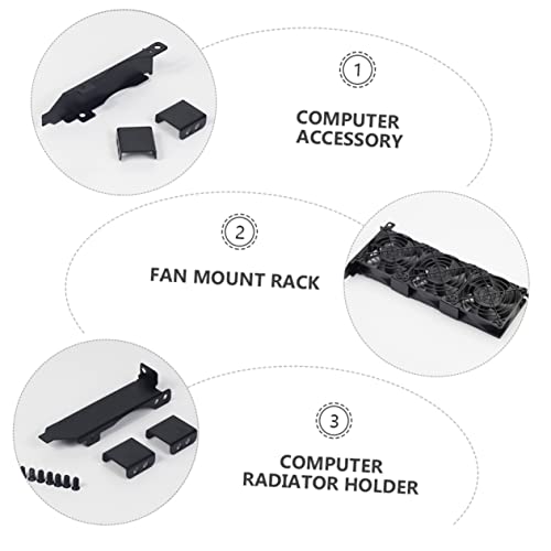 Soporte para ventilador de ranura ARTIBETTER 8/9cm para GPU miniatura 5