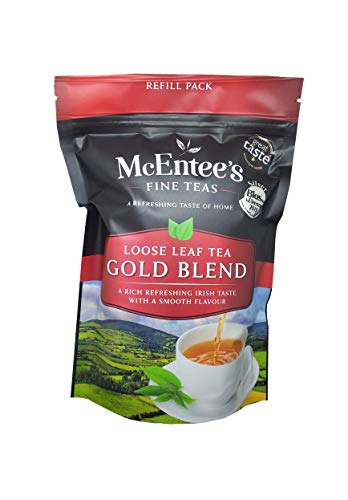 McEntee's Irish Loose Leaf Gold Blend Tea - 250g Refill Bag - Expertly blended in Ireland to give that perfect cup of tea. A premium blend of Assam and Kenyan tea delivering that taste of home Cover