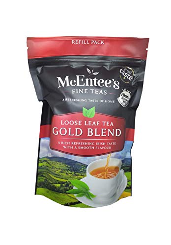 McEntee's Irish Loose Leaf Gold Blend Tea - 250g Refill Bag - Expertly blended in Ireland to give that perfect cup of tea. A premium blend of Assam and Kenyan tea delivering that taste of home.