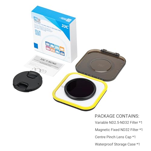 JJC 67mm Filtro ND Variable Color Verdadero ND2.5-ND1000 10 Stop, ND2.5-ND32 Densidad Neutra Fader Ajustable con ND32 Fijo para Canon RF 24-105mm EF-S 18-135mm y Otros 49mm Objetivo, Sin Cruz X - imagen 9